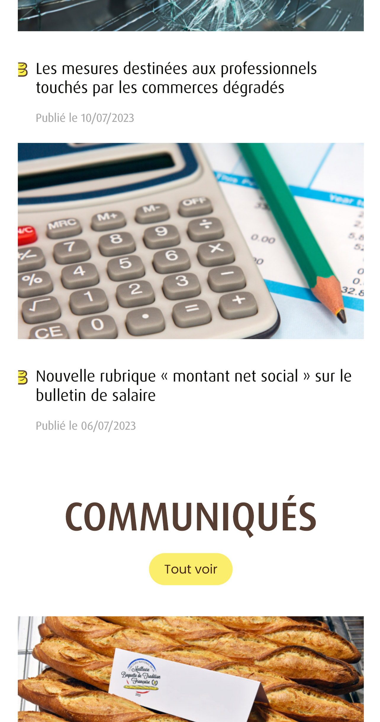 Version mobile de contenu la de Confédération Nationale de la Boulangerie-Pâtisserie Française